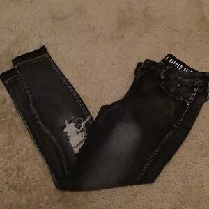 Cotton on ripped black denim